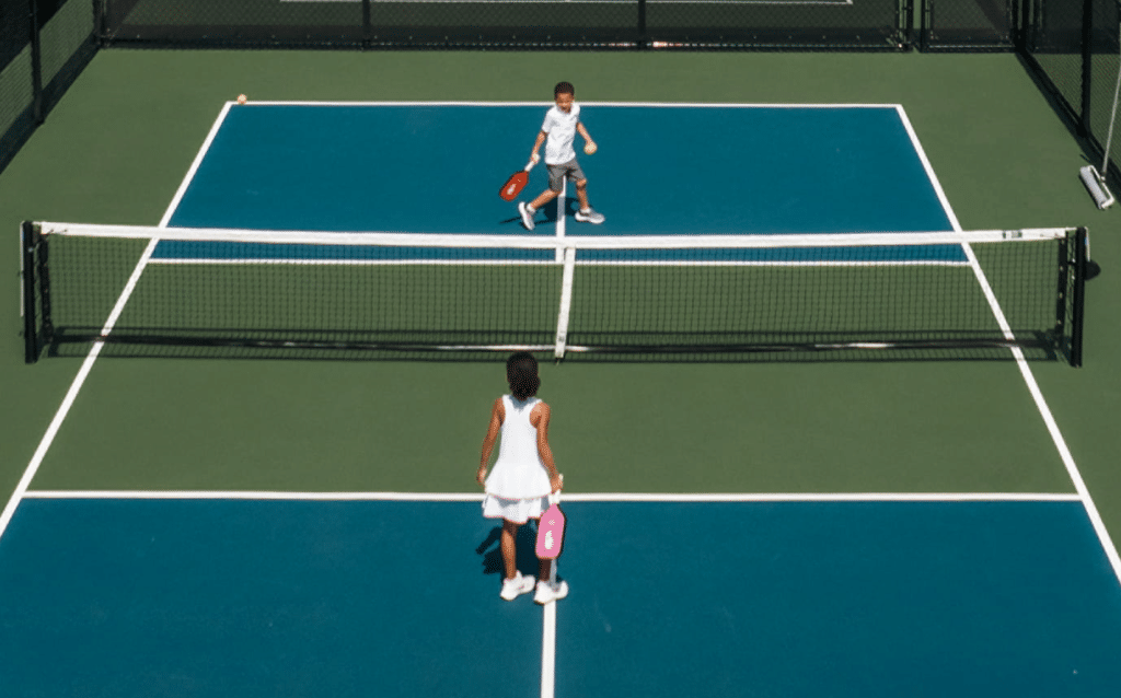 Four Seasons Resort Nevis West Indies pickleball court pickleball on vacation