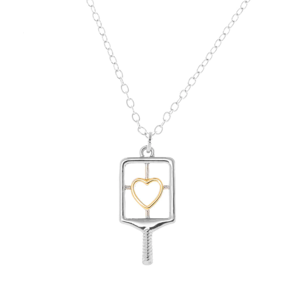 Pickleball Lovestruck Heart Necklace