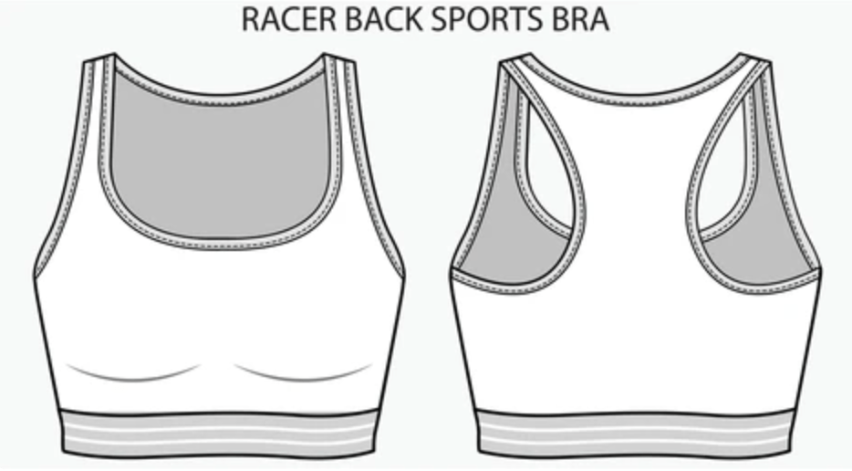 racerback sports bra