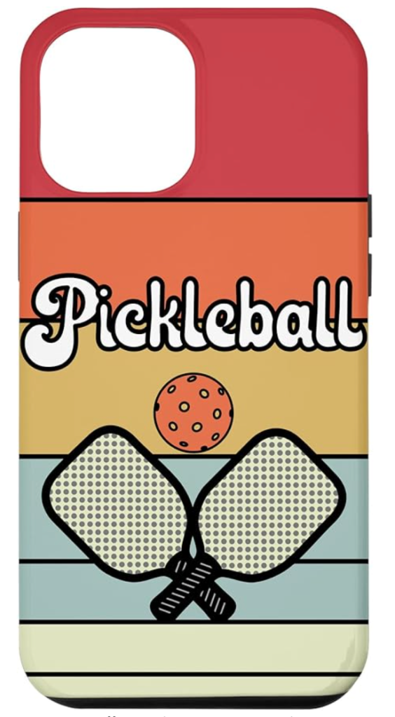 iPhone 14 Pro Max Cool Retro Pickleball Player Graphic Case