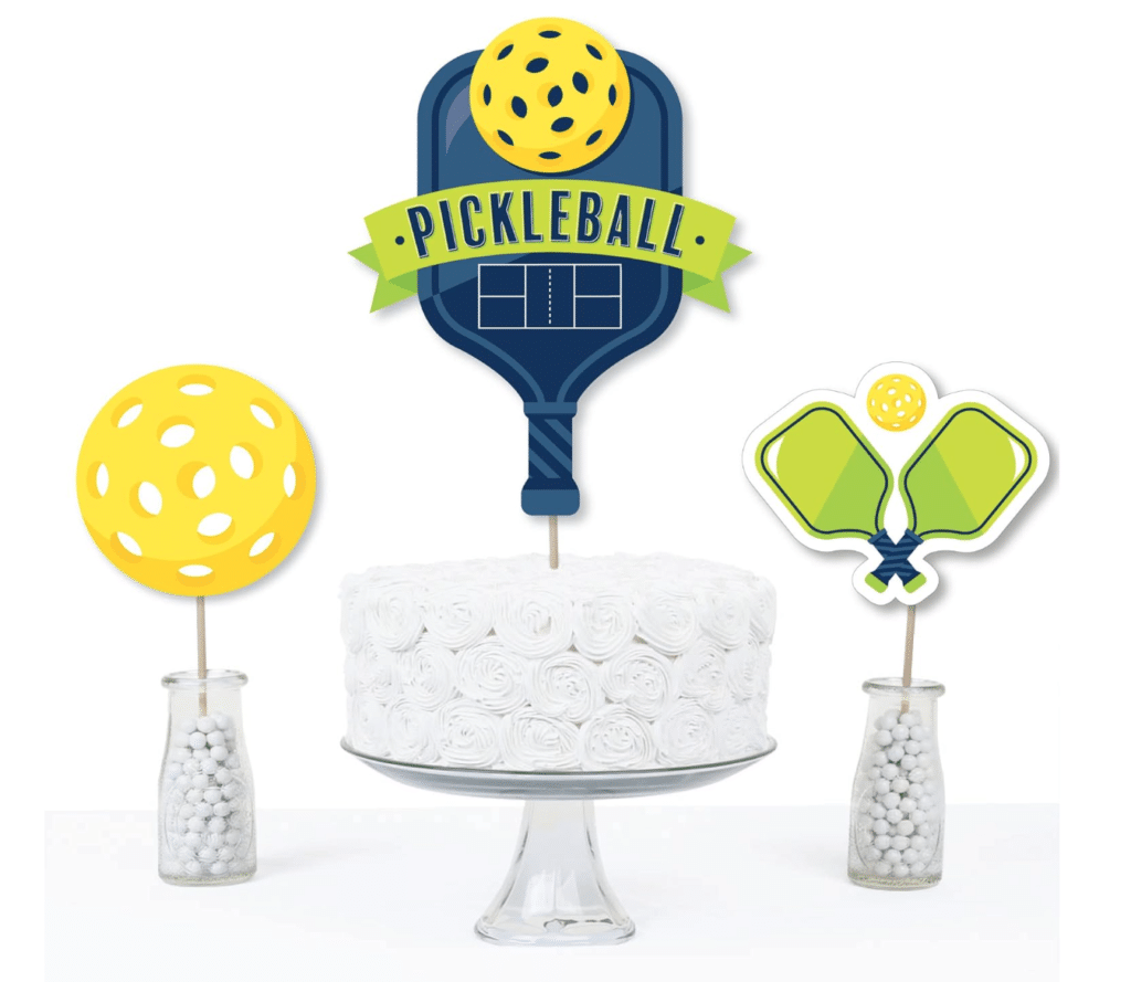 Big Dot of Happiness Pickleball Table Toppers