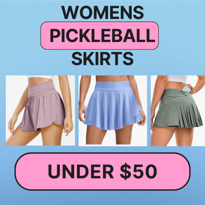women's pickleball skirts under $50