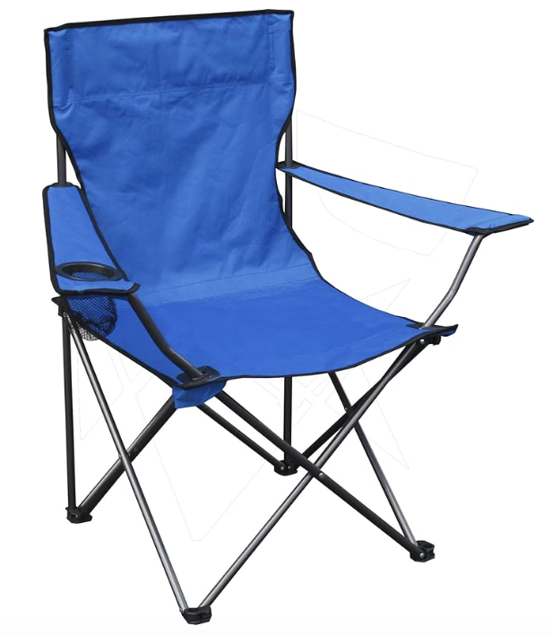 Portable chair in blue