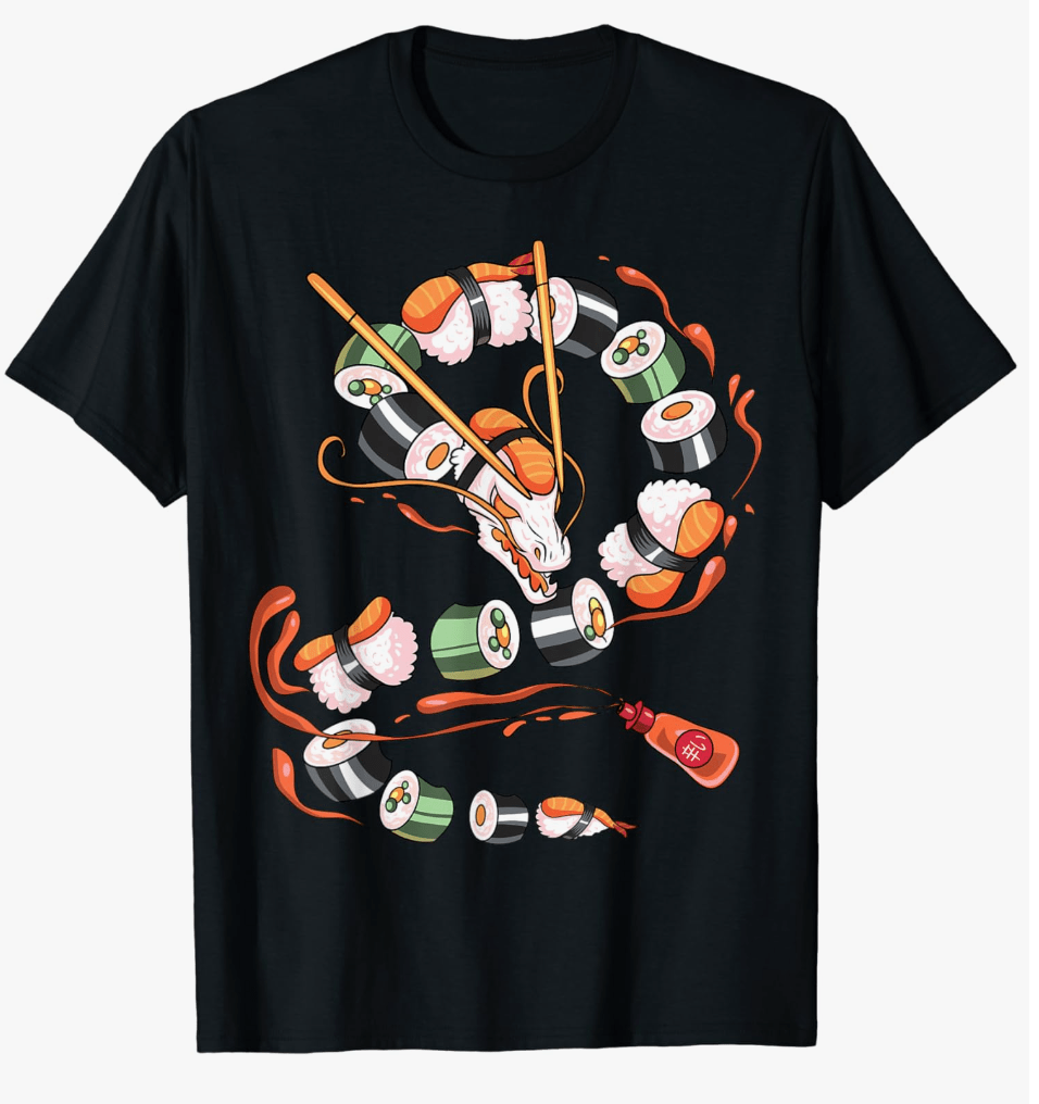 Year of the Dragon Sushi t-shirt pickleball