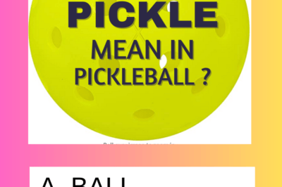 What does pickle mean in pickleball?