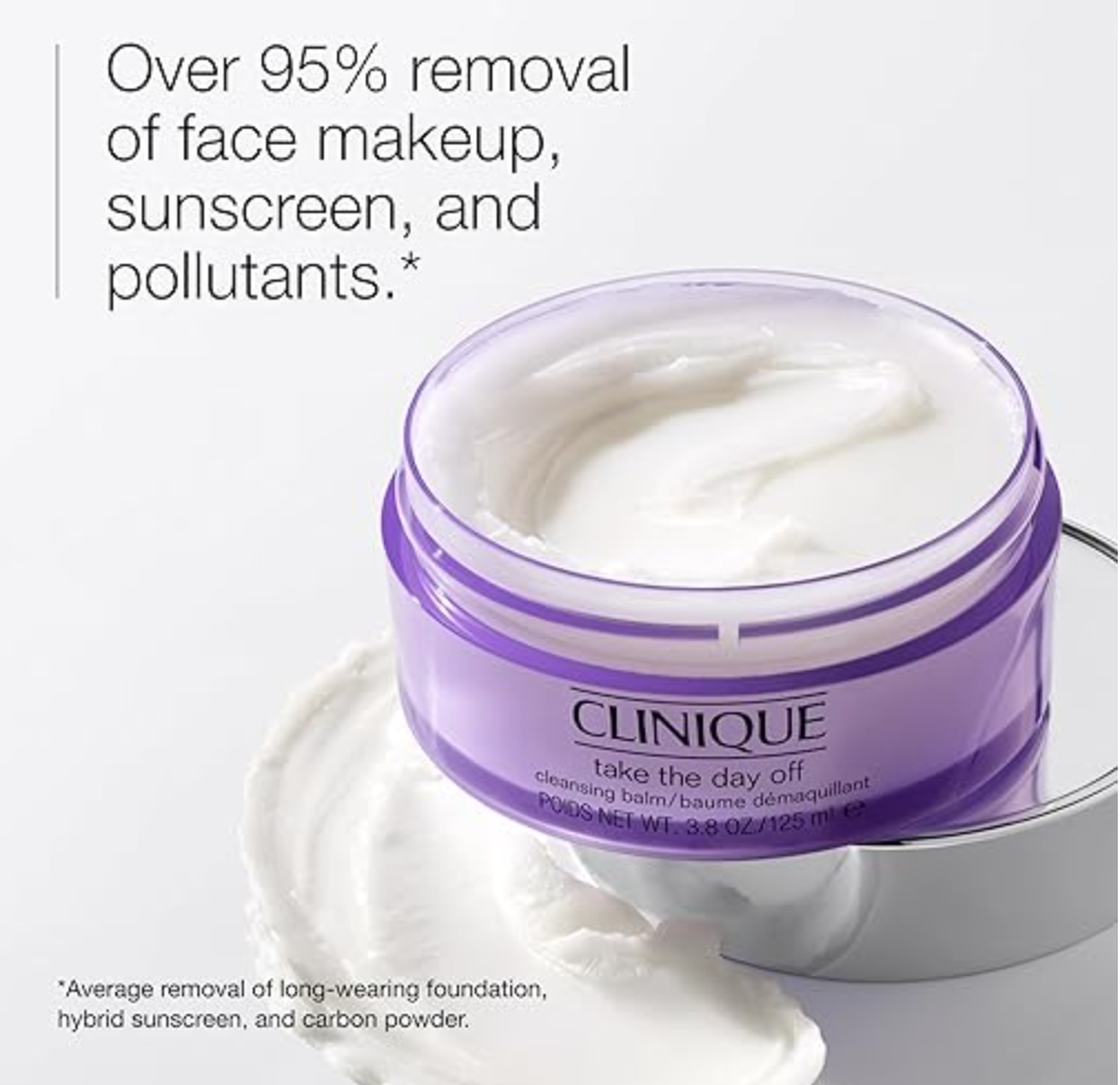 Clinique Take the Day Off Cleansing Balm removes pollutants, sunscreen