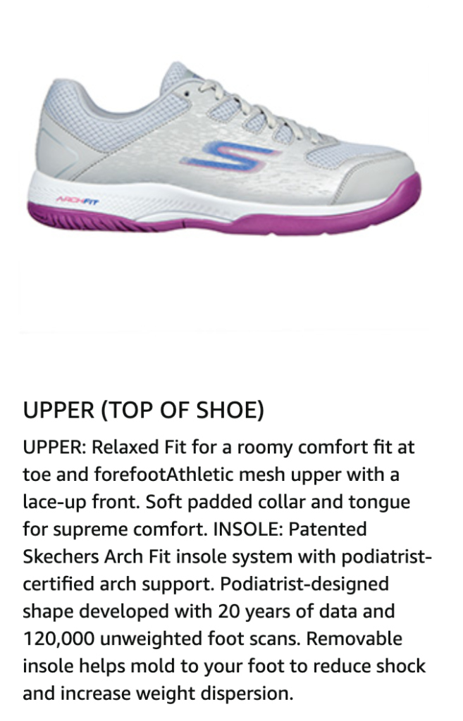 UPPER (TOP OF SHOE) SKECHERS VIPER COURT