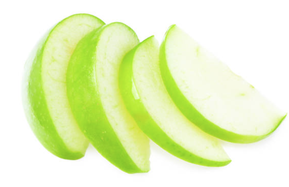 green apple slices