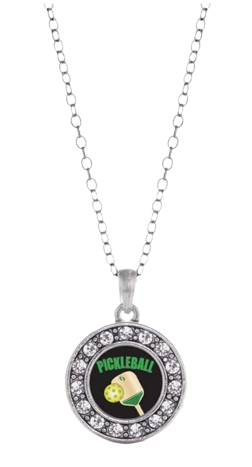 nspired Silver - Silver Circle Charm 18 Inch Necklace with Cubic Zirconia Jewelry