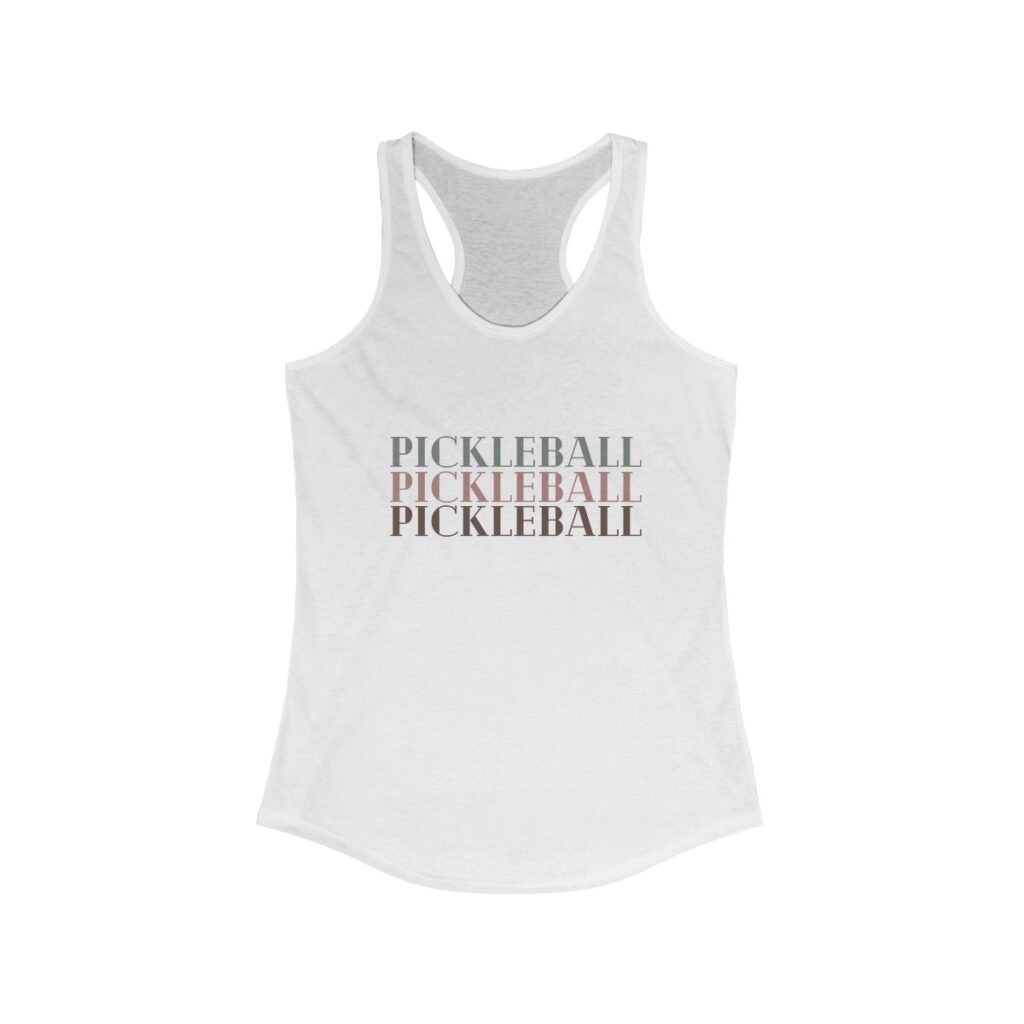 pickleball, pickleball, pickleball racer back tank top