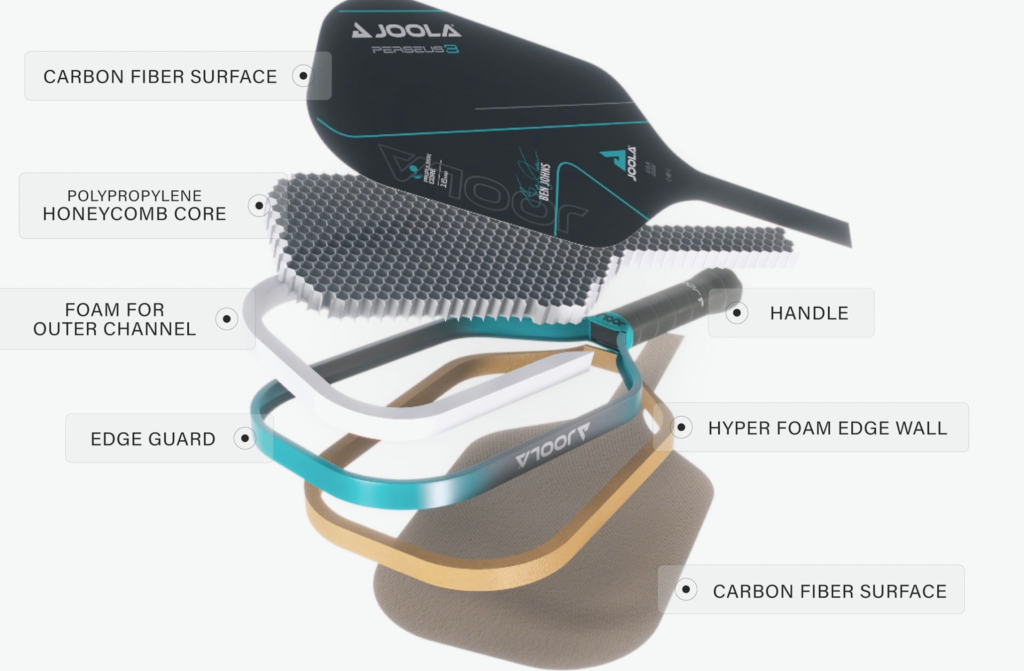 Gen 3 Paddle Construction Scorpeus, Perseus, Hyperion, Scorpion, Magnus Gen 3 pickleball paddle