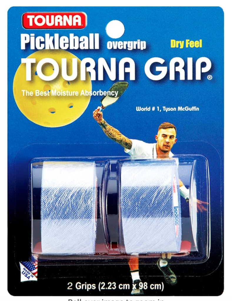best pickleball grip tape for sweaty hands Tourna Grip