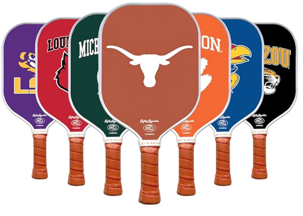 Officially Licensed Collegiate Pickleball Paddle places to play Pickleball Texas