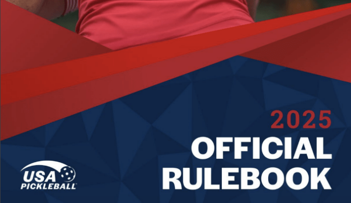 2025 USA Pickleball Rules Official Pickleball Rulebook