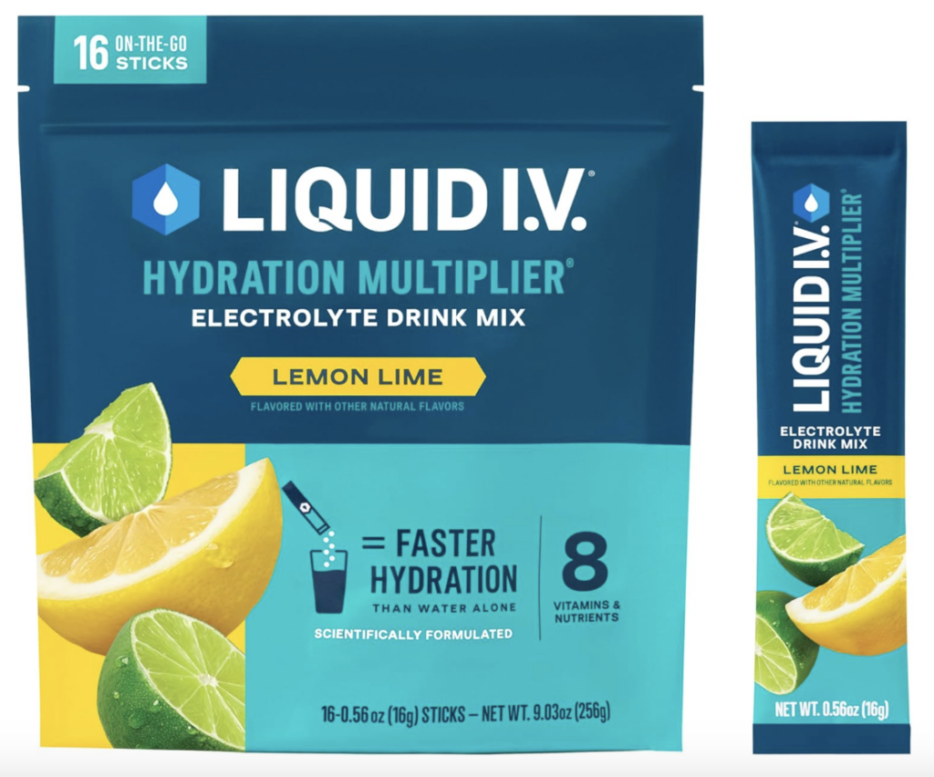 Liquid IV to help nourish you with electrolyte balance on your rest day