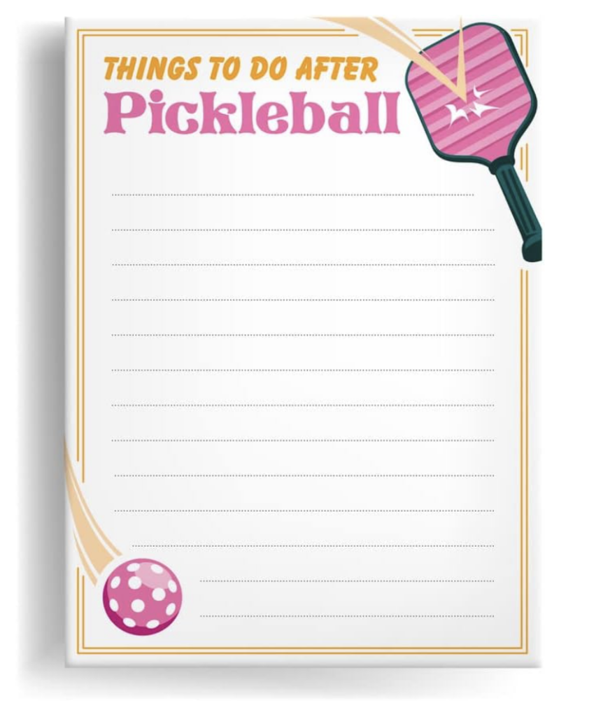 pickleball gifts for women note pads