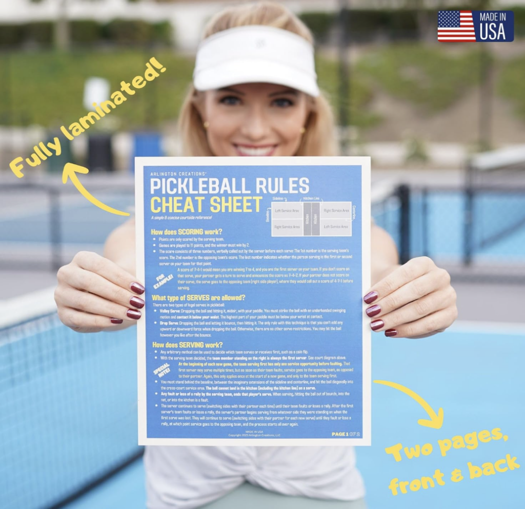 The new 2025 USA Pickleball Rules has arrived! Cheat Sheets.