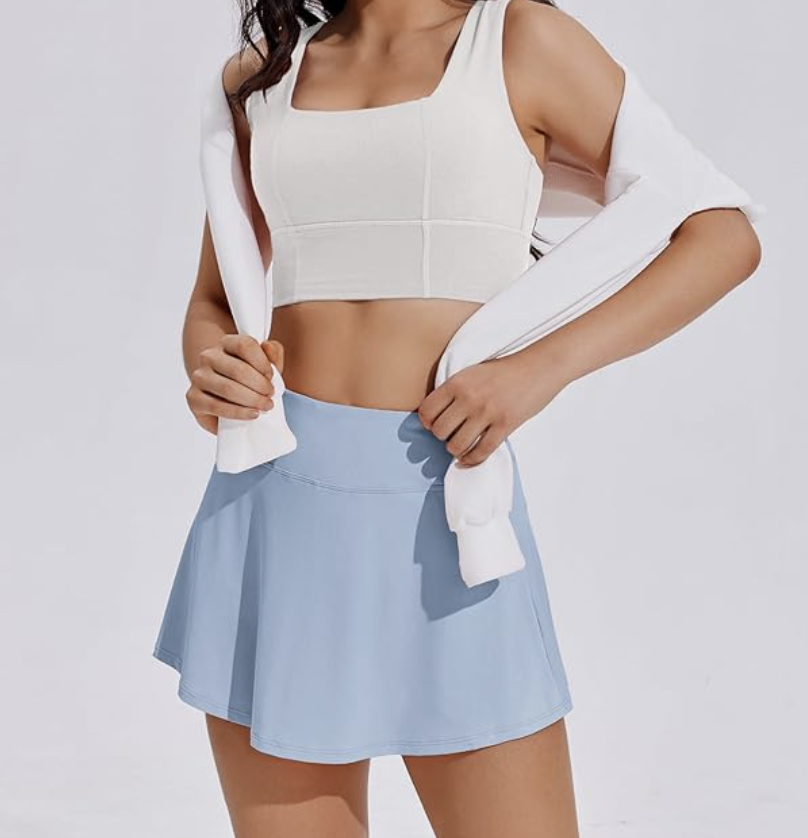 Solid Color Pickleball Skirt style