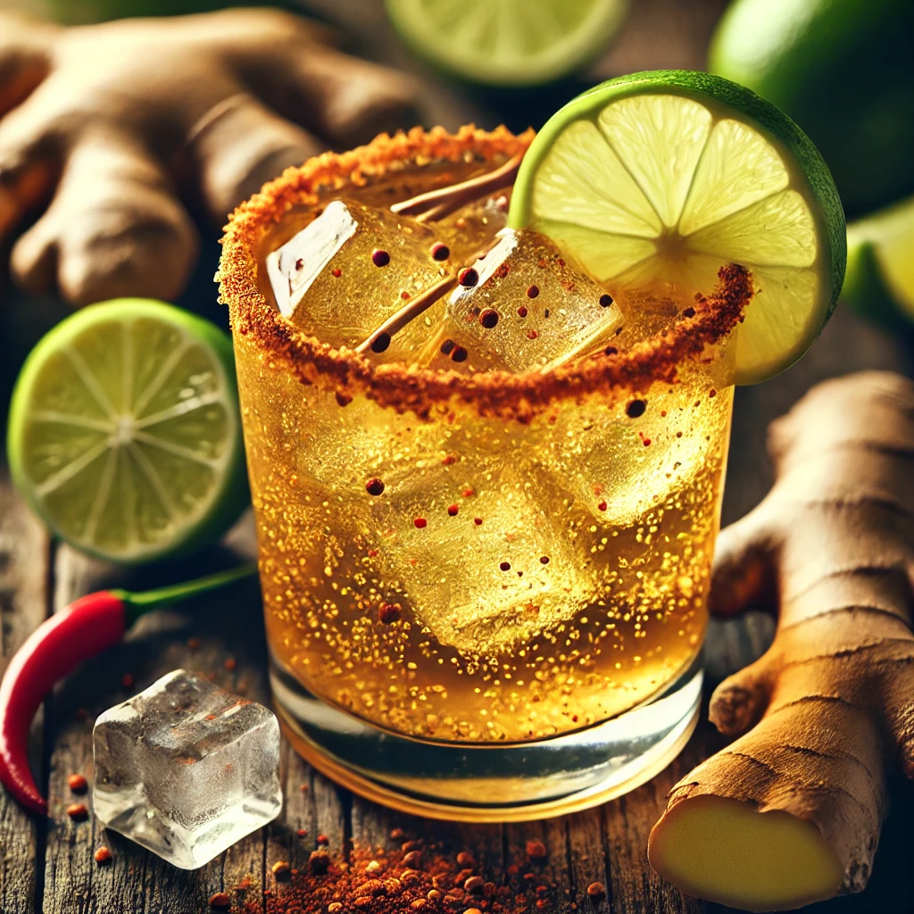 Spicy Ginger Fizz Mocktail