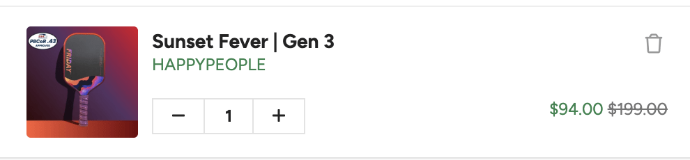 Picture of discount code: HAPPYPEOPLE 