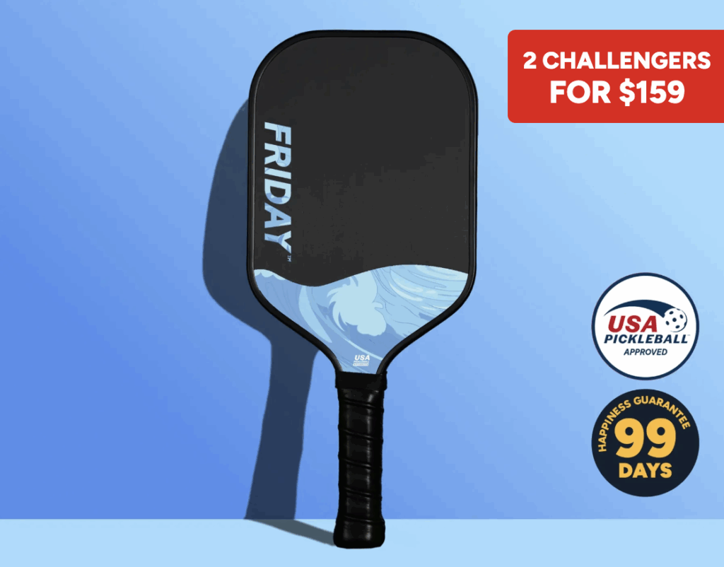 Friday Fever Pickleball Paddle in Glacier Blue