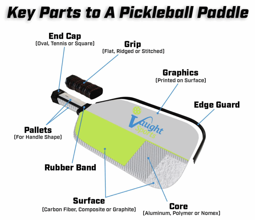 key parts to a pickleball paddle quiet pickleball paddles on the rise