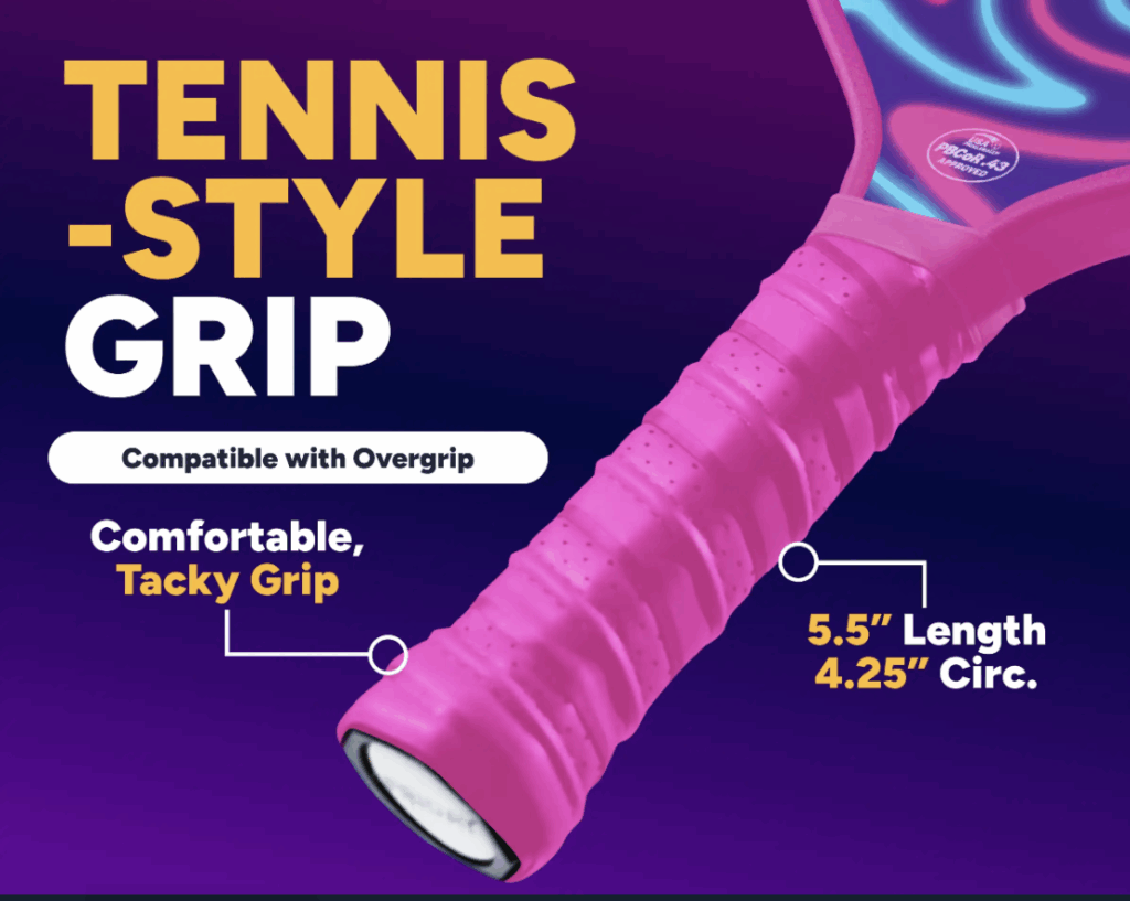 Tennis Style Grip Pickleball Paddle Friday Vice