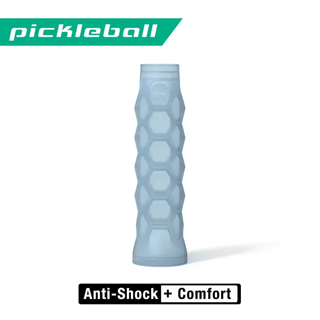 Hesacore Gel 5.25 regular-fit pickleball grip in light blue