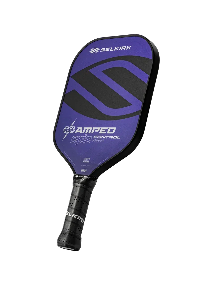 Selkirk AMPED Epic 16MM pickleball paddle in purple